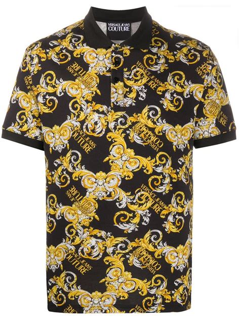 versace jeans couture logo polo shirt|Versace Jeans Couture outlet usa.